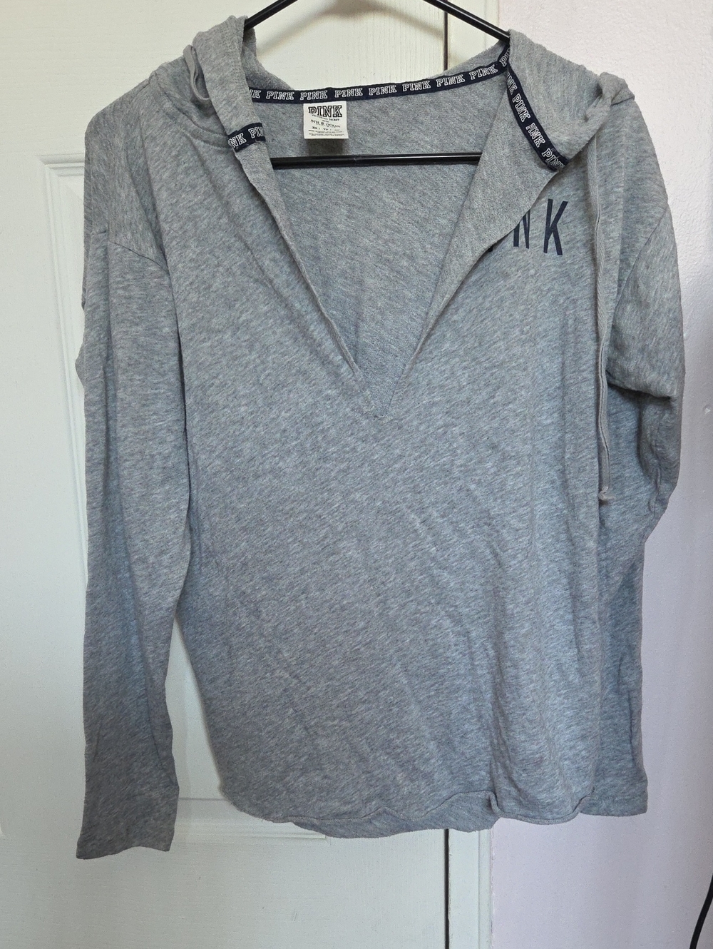 Victoria's Secret PINK Gray New York Yankees Hooded Sweatshirt